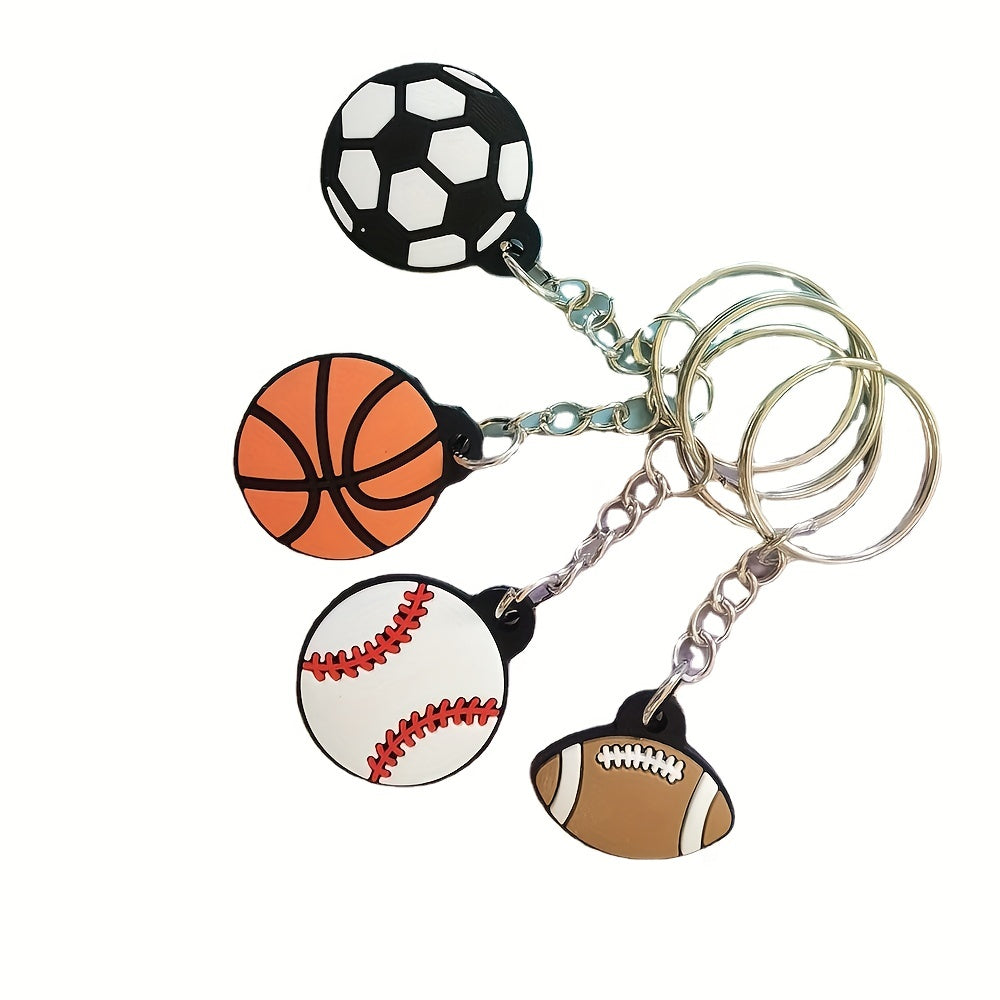 Creative Sports Keychain PVC Soft Rubber Keychain Perfect Gift