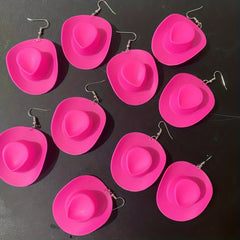 Creative Disco Cowboy Hat Earrings Party Accessories