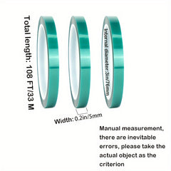 High Temp Heat Resistant Tape 33m 108ft No Residue Heat Transfer