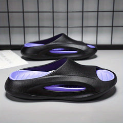 Men's Pillow Slides Non Slip Slippers Open Toe Shoes For Indoor Outdoor