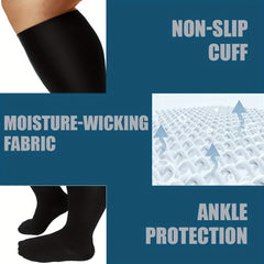 Copper Compression Socks 15-20 mmHg Extra Wide Calf Knee High