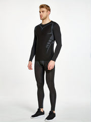 Men's Compression Long Sleeve Sports Shirt for Basketball Football Running