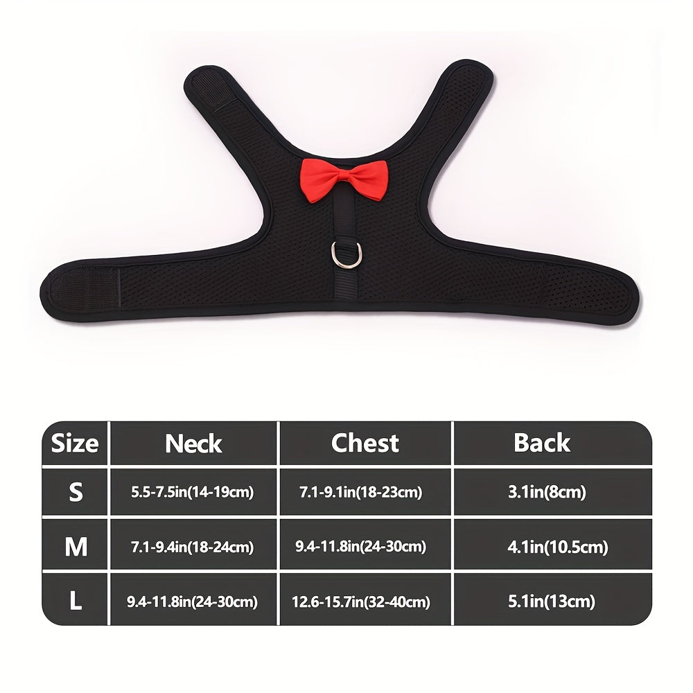 Breathable Mesh Rabbit Chest Harness Set for Small Animals