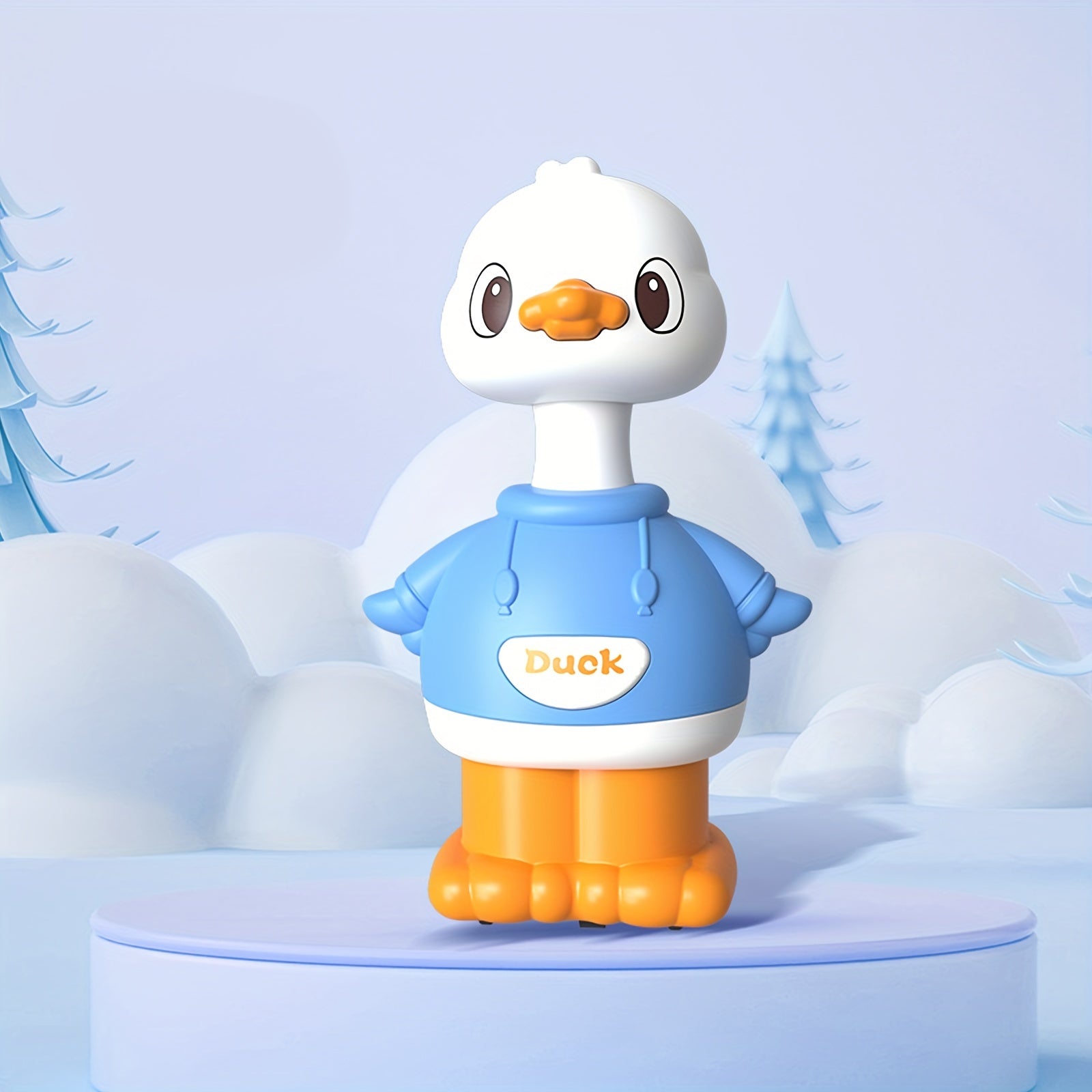 Cartoon Duckling Shake Head Duck Toy, Drop Resistant Sliding Duck