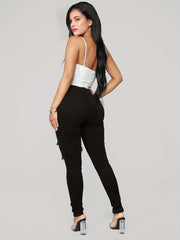 High Strech Ripped Skinny Denim Jeans