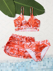 Girls Swirls Pattern Bikini Set