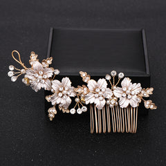 Silvery Wedding Hair Comb Bridal Hair Pins Bridal Headpiece Bridal Hairpiece