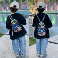 Kids Multinational Backpack Crossbody Bag Dinosaur Car Mermaid Design