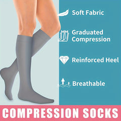 Copper Compression Socks For Women & Men 15-20mmHg Knee High