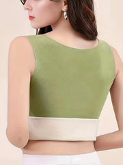 5 Pcs Seamless Thermal Underwear Top Soft Sleeveless Slim Fit Women's Lingerie