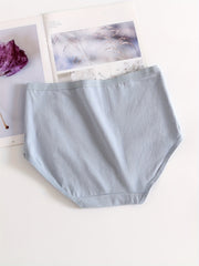 5pcs Solid Briefs Seamless Sports Panties Women's Lingerie