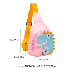 Unisex Kids 3D Dinosaur Crossbag Waterproof Large Capacity Sling Bag