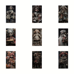 60pcs Horror Doll Graffiti Stickers Waterproof DIY Creative Toys