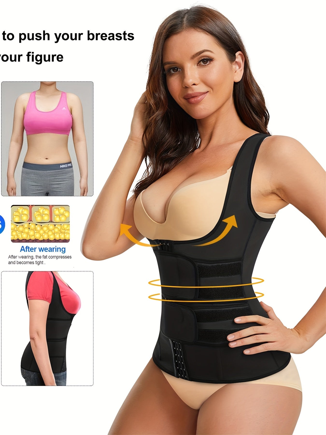 Waist Trainer Vest Corset Body Shaper Tummy Control Slimming Belt