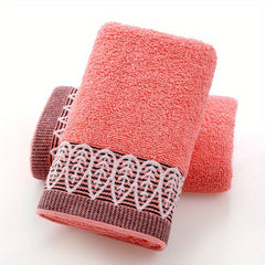 Leaf Pattern Hand Towel Soft Skin-friendly Face Towel Thick Reusable Hand Towels