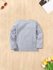 Cotton Unicorn Graphic Long Sleeve Crew Neck T shirt For Spring