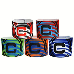 5 pack Football Captain Armbands Adult Letter C Elastic Wrap Team Armbands