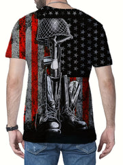 Men's Casual Street Style Print T-shirt for Summer