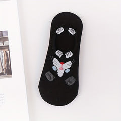 5 Pairs Cartoon Animal Socks Comfy Ankle Stockings Hosiery