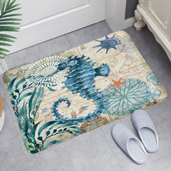 Sea Octopus Bath Rug Non Slip Washable