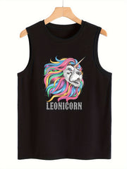 Animal Print Workout Tank Top Women's Activewear