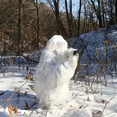 Snow Type Ghillie Suit for Outdoor Winter Game & Halloween Costume
