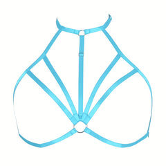 Sexy Hollow Out Halter Cage Chest Harness for Women's Lingerie