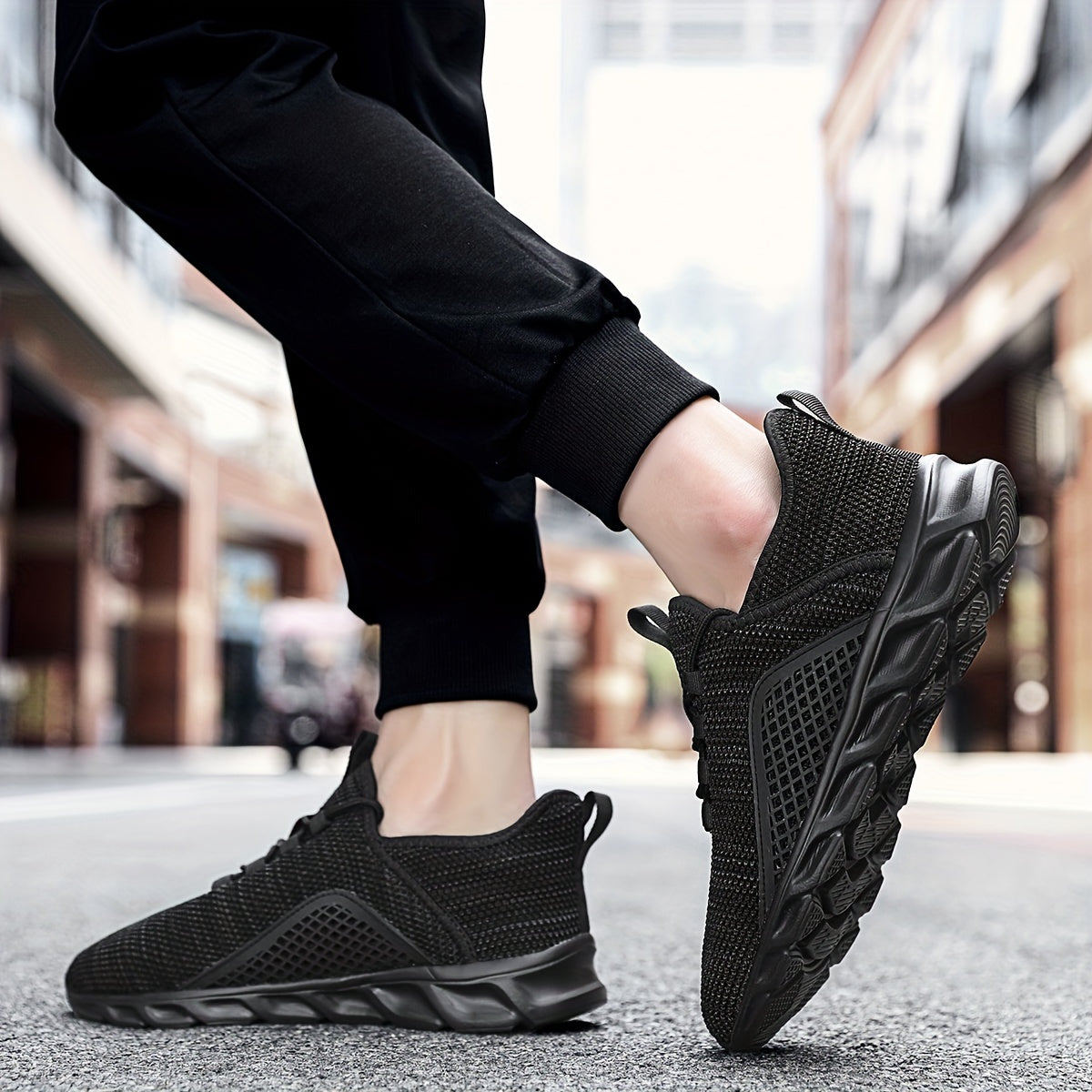 Men's Lightweight Knitted Running Shoes