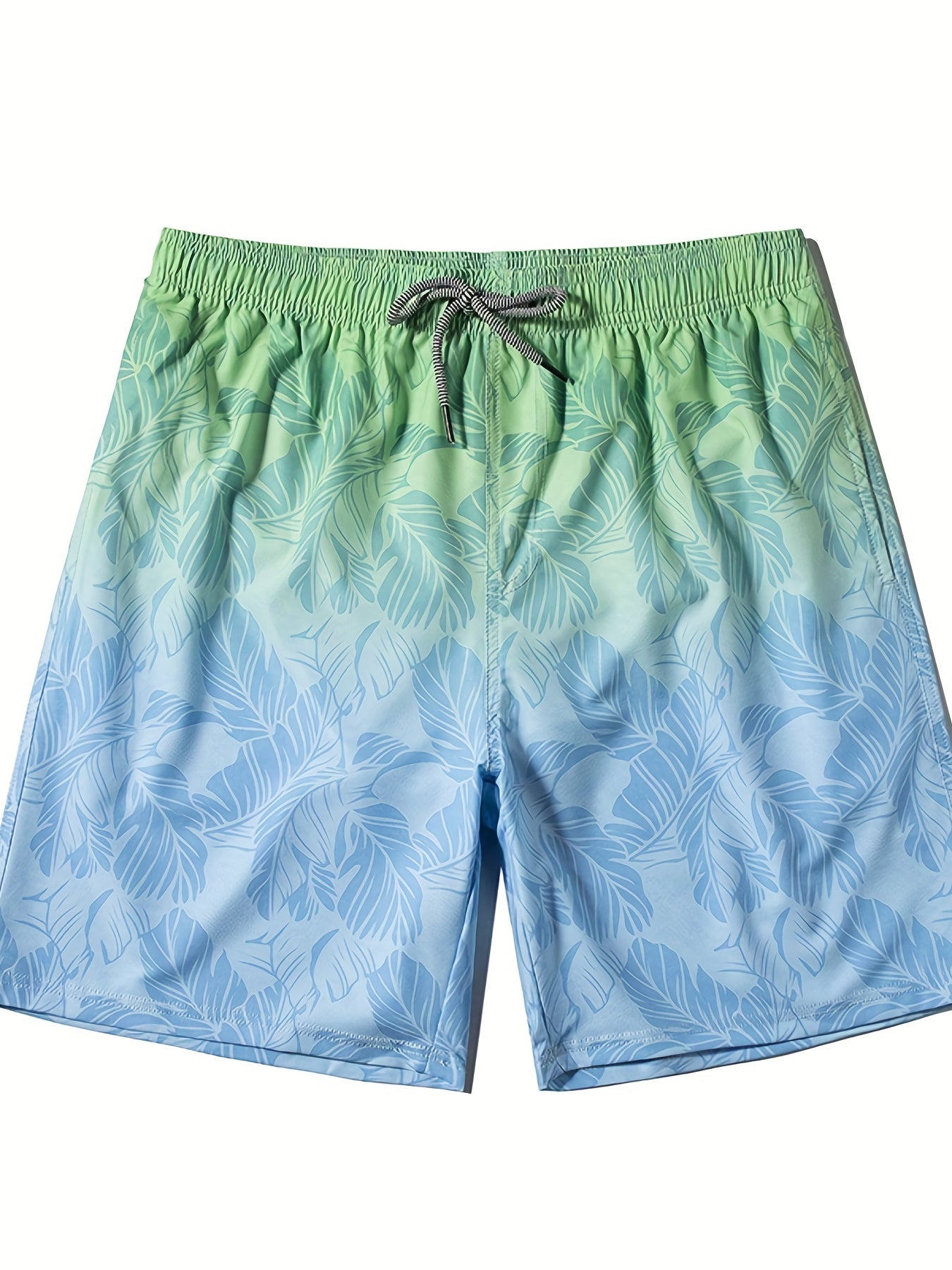 Palm Trees Tie Dye Gradient Print Shorts Summer Pool Beach Lounge Shorts