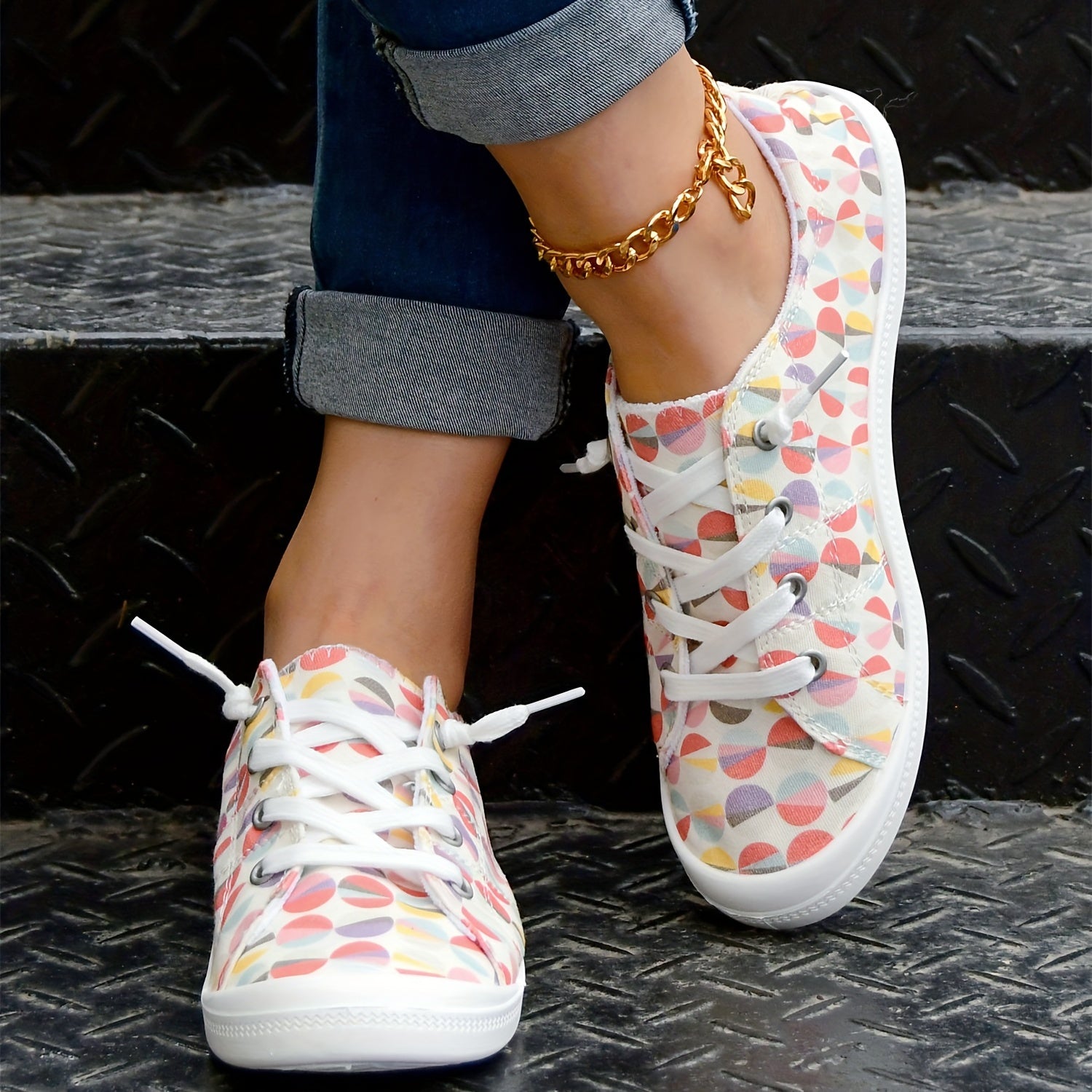 Women's Non Slip Skate Shoes Casual Tennis Shoes Low Top