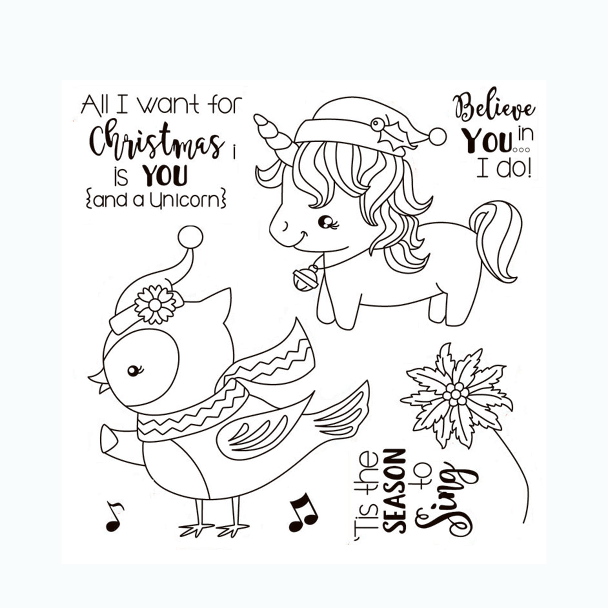Cartoon Animals Clear Stamp for DIY Scrapbooking Card Making
