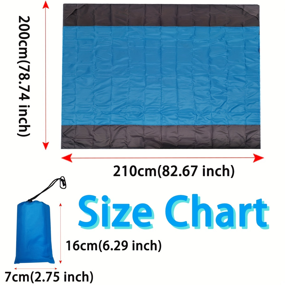 Foldable Waterproof Beach Mat for Outdoor Camping Picnic