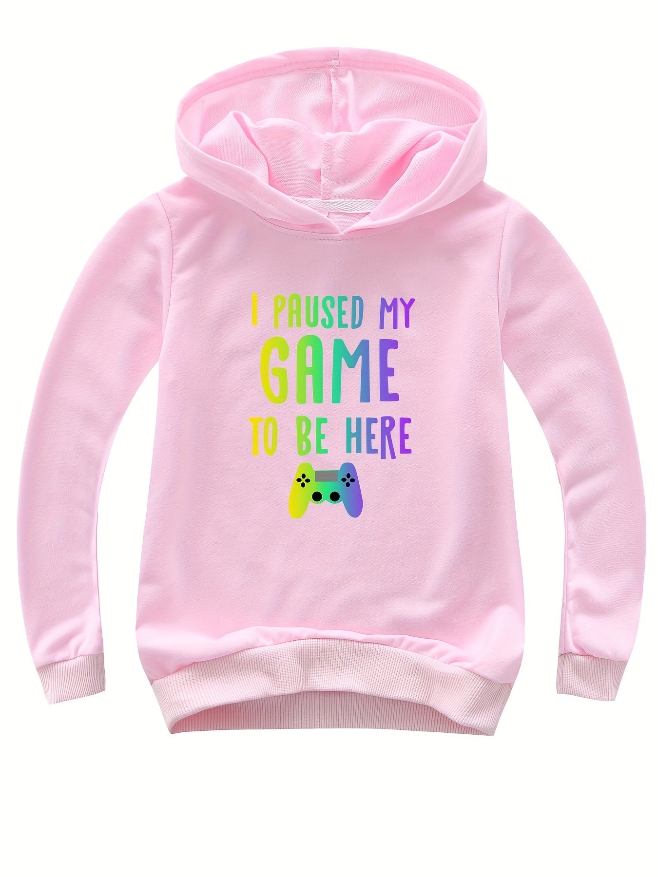 I PAUSED MY GAME TO BE HERE Boys Hooded Sweatshirt