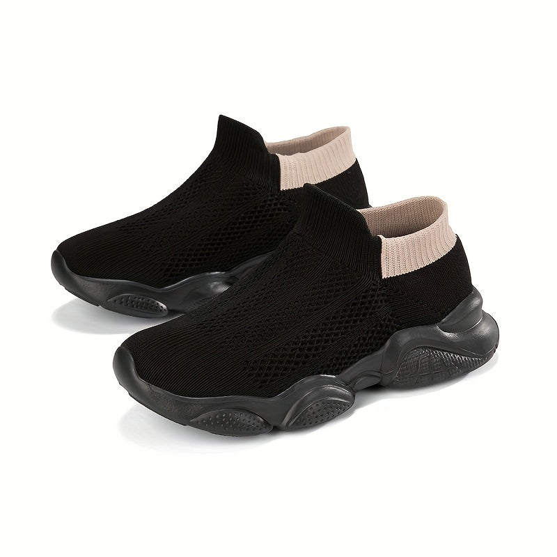 Kids Slip On Sock Shoes Breathable Lightweight Sneakers