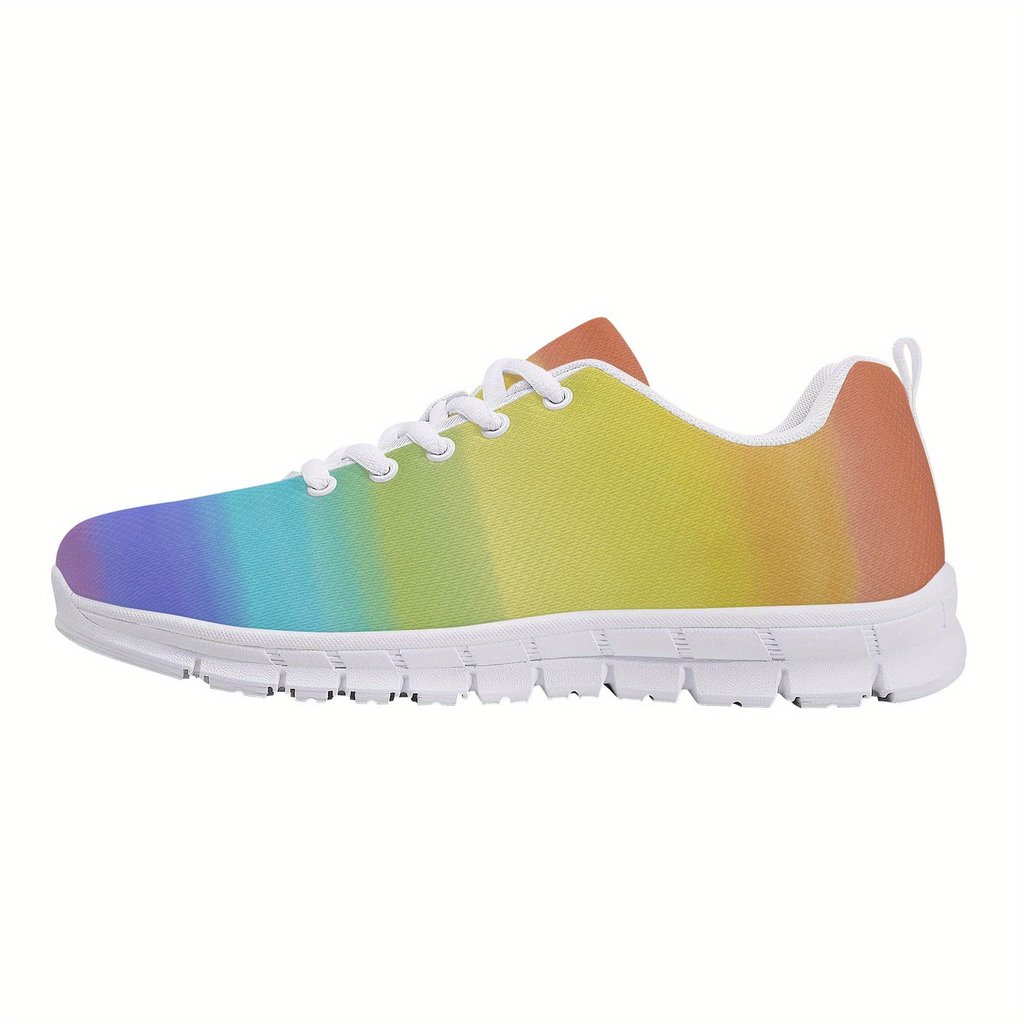 Women's Breathable Knit Sneakers Lace Up Outdoor Shoes