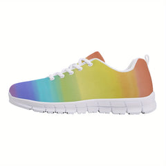 Women's Breathable Knit Sneakers Lace Up Outdoor Shoes