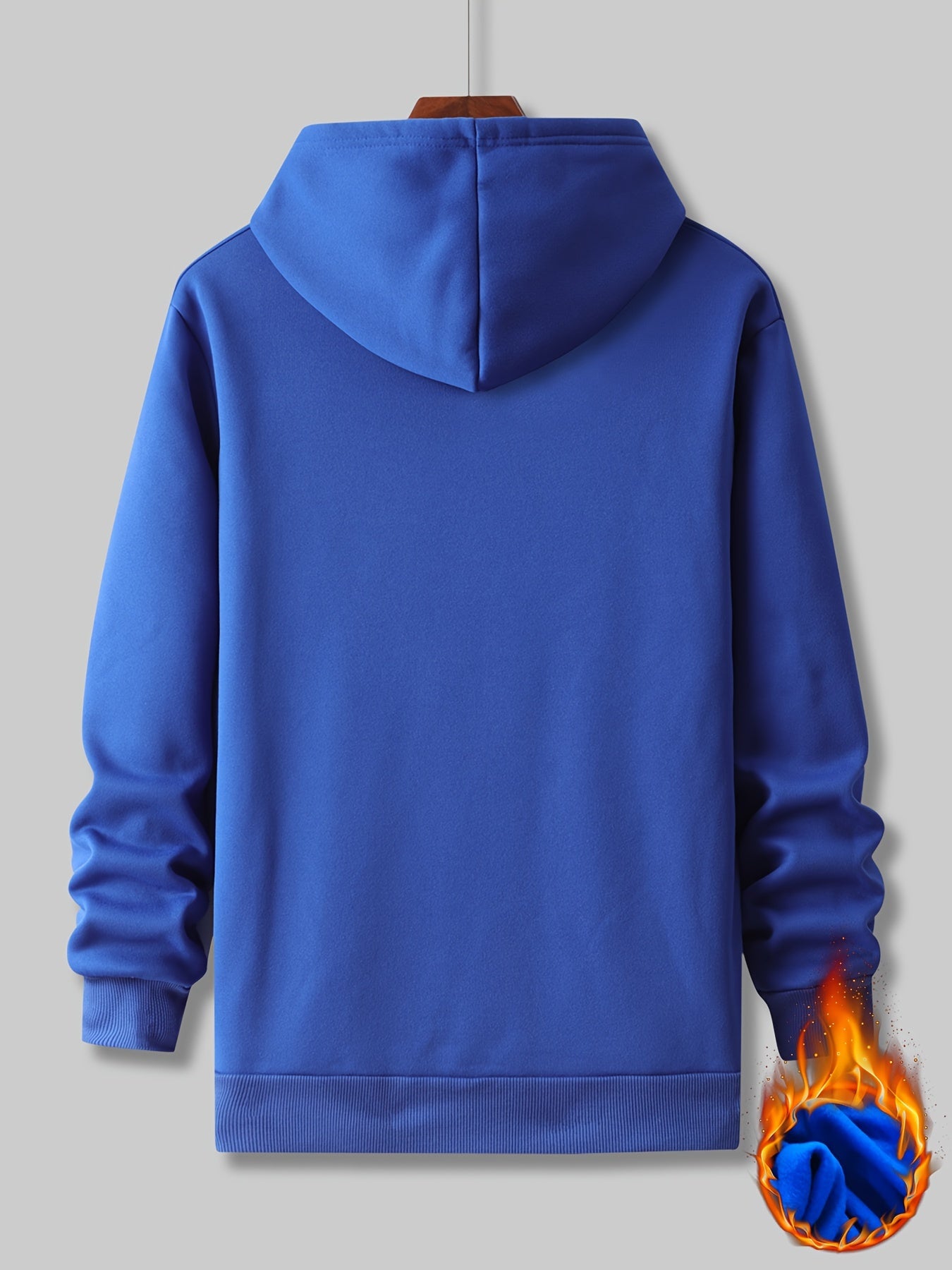 Eggplant Print Men's 2Pcs Casual Hooded Sweatshirt & Sweatpants Set