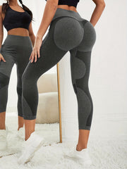 Women's Grey Skinny Leggings for Yoga, Running, Fitness