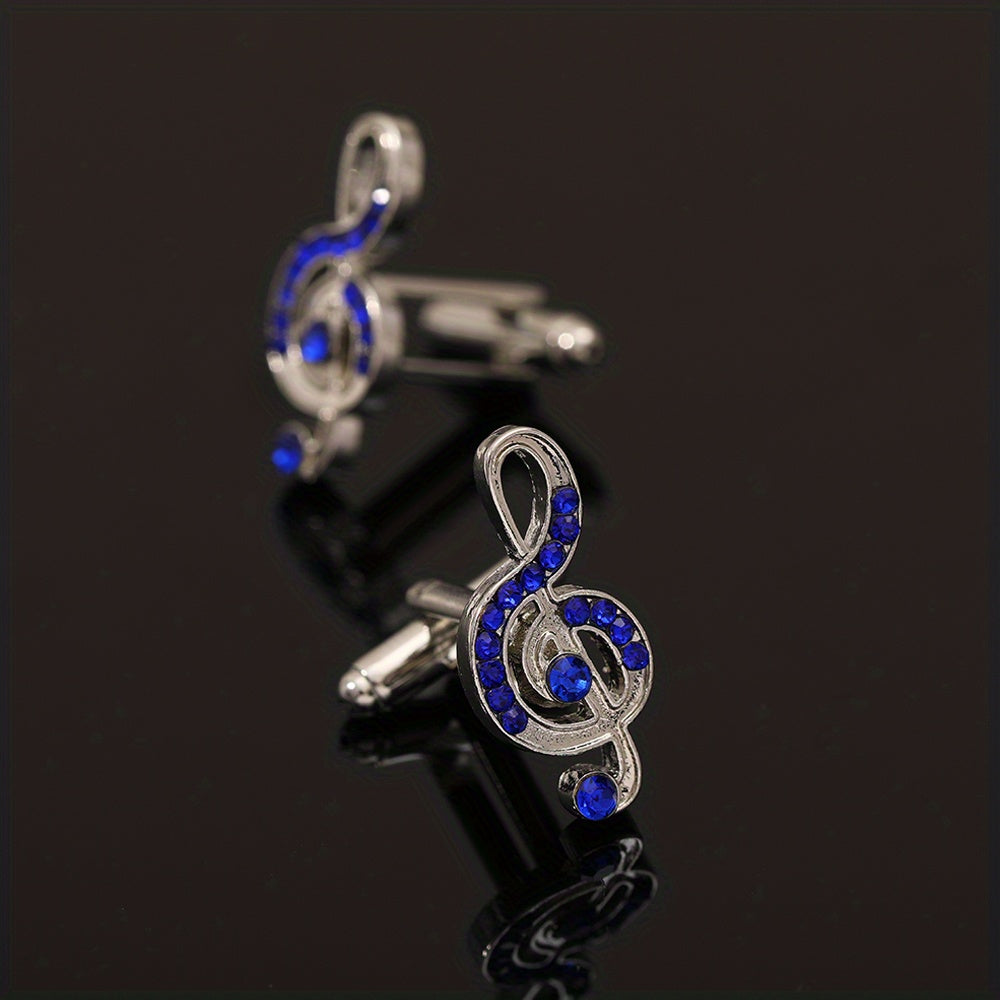 Musical Note Music Cufflinks Tie Clip for Men