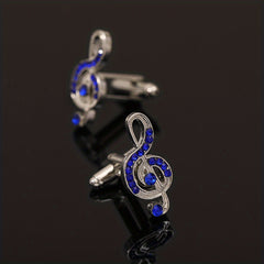 Musical Note Music Cufflinks Tie Clip for Men