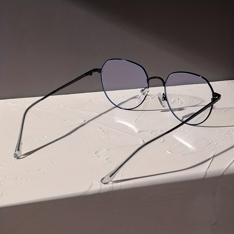 1pair Round Edge Face Repair Glasses