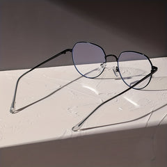 1pair Round Edge Face Repair Glasses