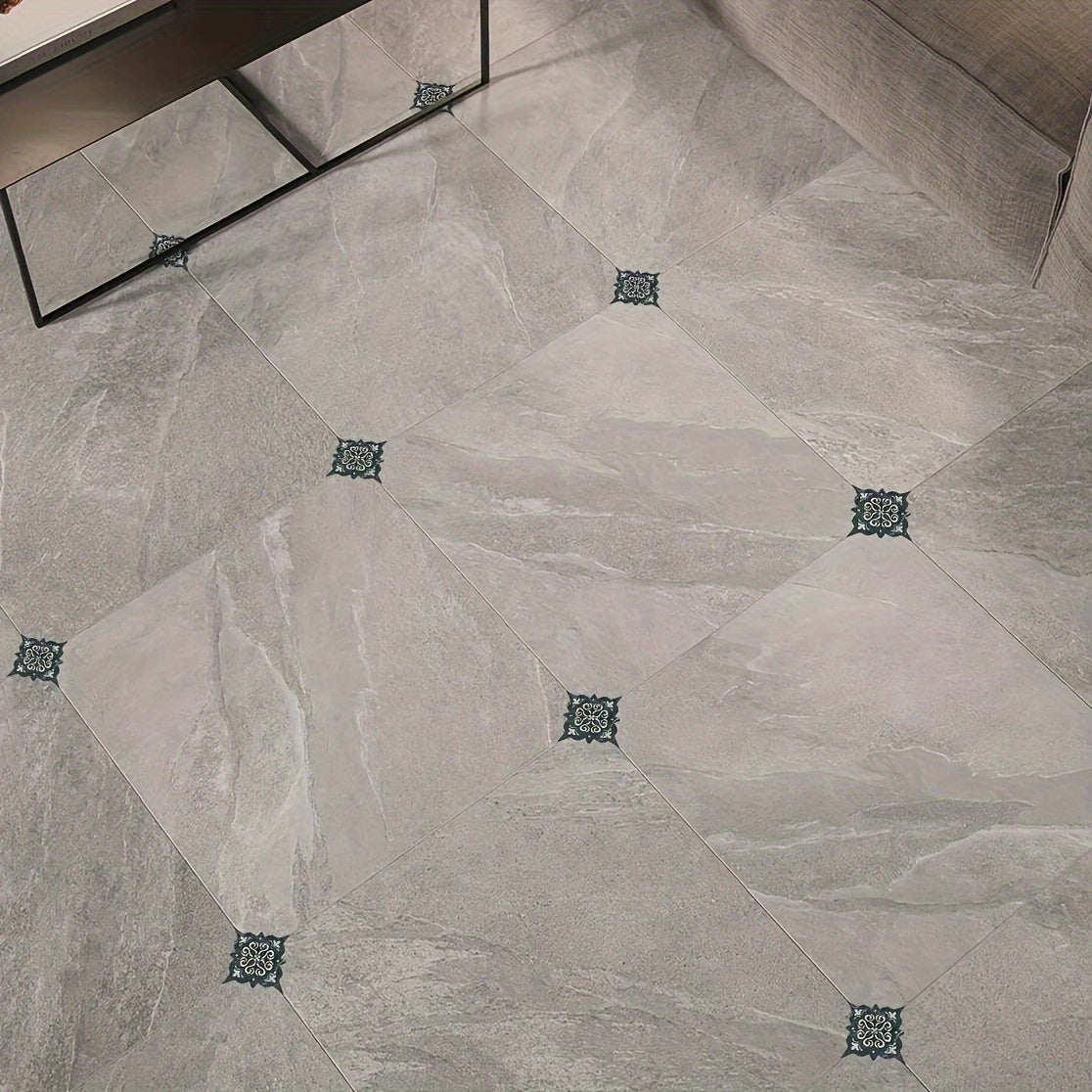 Moroccan Printed Ceramic Tiles Self-adhesive Waterproof 58.9