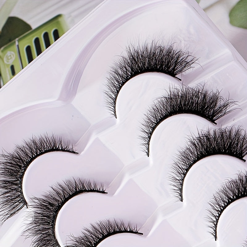 7 Pairs Cat Eye Lashes 3D Winged End Eye Elongated Eyelashes