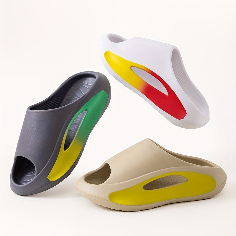Men's Non Slip Platform Slides Soft Sole Cloud Slides