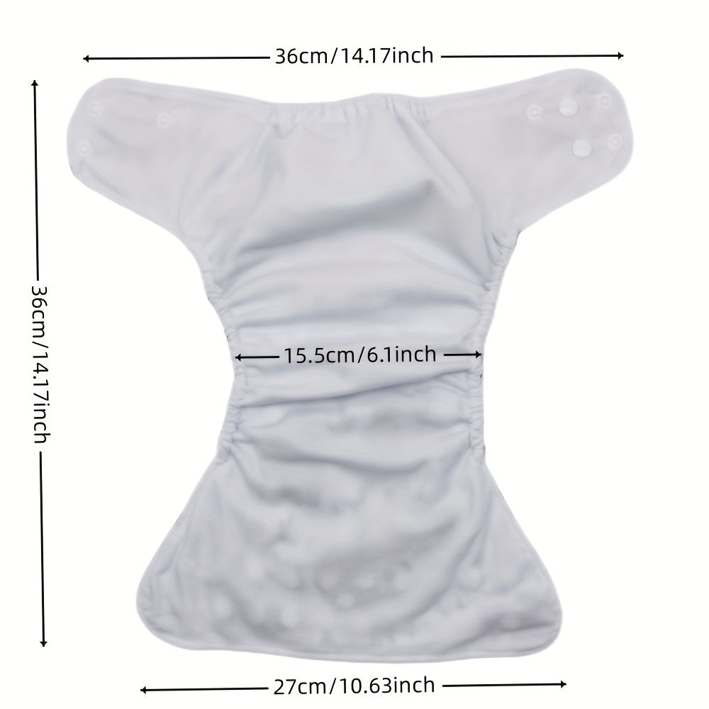 Leaves Print Adjustable Baby Cloth Diaper