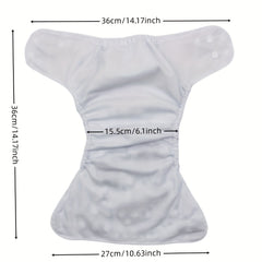 Leaves Print Adjustable Baby Cloth Diaper