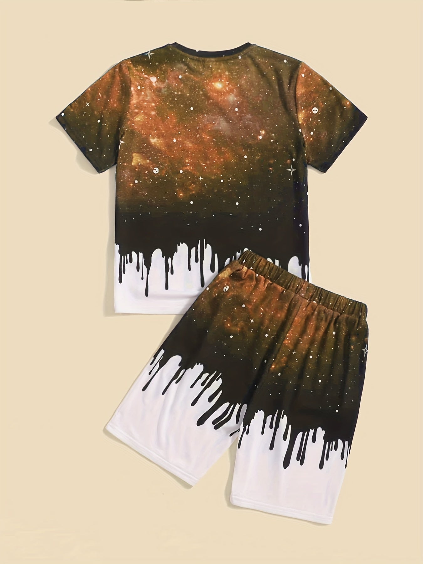 Boys Astronaut Outfit Shorts & T shirt Set Casual Summer Kids Clothes
