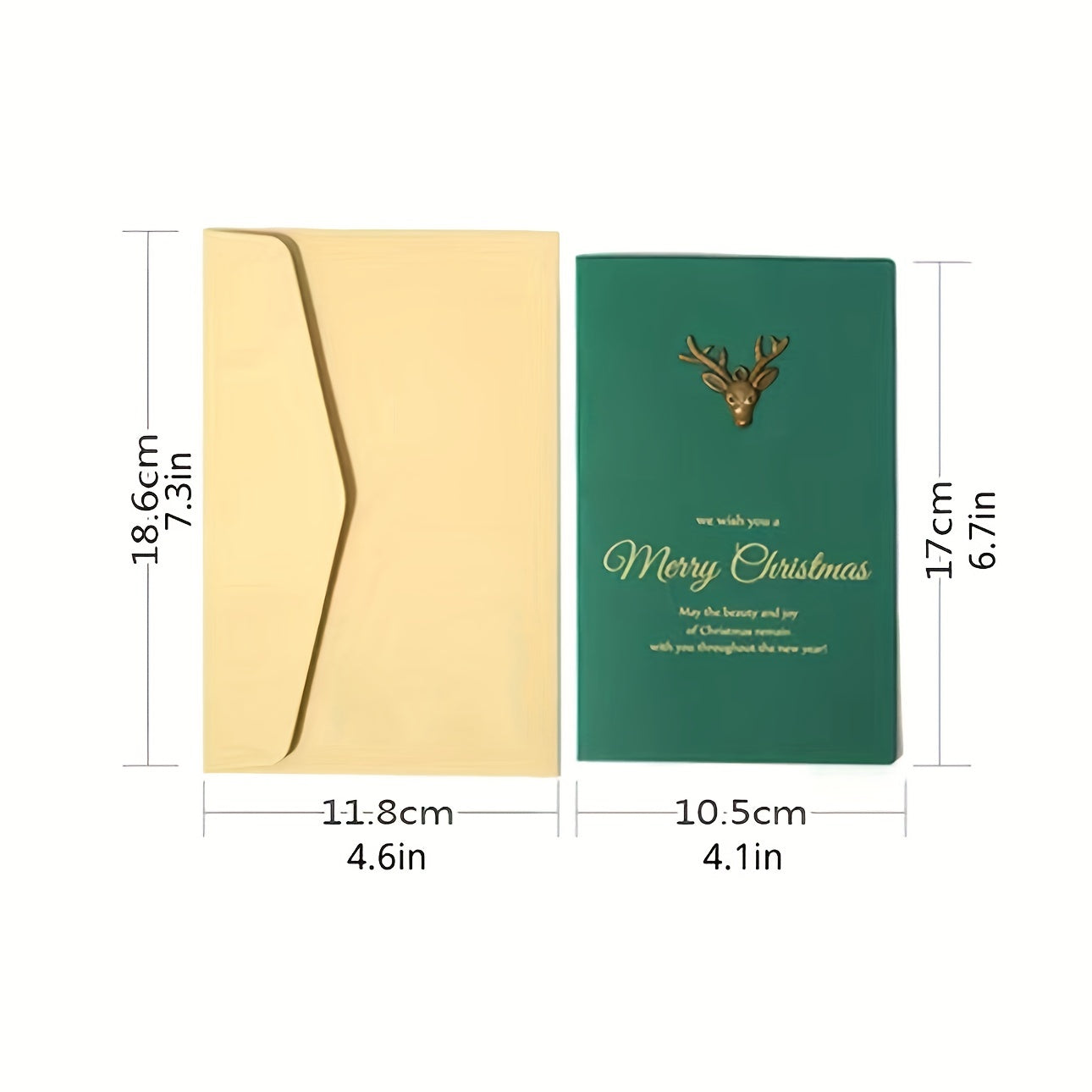 Set of Christmas Cards with Envelopes - Special Holiday Greetings