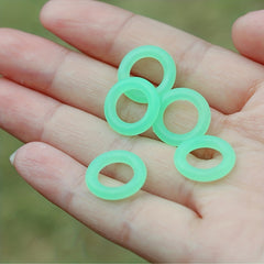 50pcs Camping Tent Stakes Fluorescent Rings Tents Nail Ring